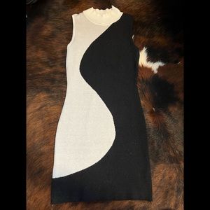 Yin and Yang bodycon dress